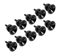 10Pcs Guitar Strap Locks Metal Guitar Strap Buttons End Pin Electric Bass Security Straplocks Enduring Electric Bass Straplocks Security Part Easy Installation
