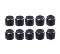 10pcs Guitar Volume Control Knobs Potentiometer Knobs 6mm Shaft Hole Amp Knob Effect Pedal Amplifier