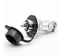 10pcs GX20 3 Pin Male to Female Flange Mount Connector Straight Plug and Socket