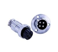 10pcs GX20 4 pin Male to Female Aviation Plug Connector 20mm Straight Plug and Socket