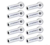 10pcs Gym Cable Eyelet Terminals, Iron Wire Rope Port Joint Stopper for 5mm 6mm Pulley Systems, Secure End Fitting for Chest Fly Tricep Stands(5mm)