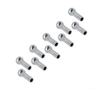 10pcs Gym Pulley Machine Cable Eye Terminal with Wire Rope Port Joint Stopper for Lat Pulldown Chest Fly Row Tricep Stand and Cable Accessories (for 6mm Cable)