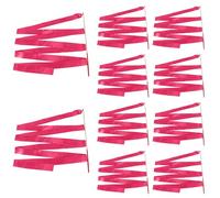 10pcs Gymnastic Ribbon for Children Kids Dancing Streamers Dancer Wand Rhythmic Baton Twirling Wands on Sticks for Kids Artistic Dancing Training Party Favors with Ribbon Dancer Wand, 4 Metres, Pink