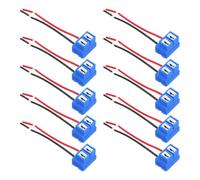 10pcs H7 Ceramic Car Lamp Socket for Headlight Wiring Repair | Ceramic and Plastic Build, Plug and Play Install, for Automotive Systems and Boat Lamps