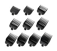 10PCS Hair Clipper Combs Guides Hair Clipper Guards, 10 Sizes Clippers Guards Set for Many Wahl Clippers, 1.5mm to 25mm Size Range (Black)