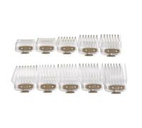 10PCS Hair Clipper Guards for Wahl Rapid Clip Cord/Cordless 2026 | durable comb bodies with rounded teeth and; guides hair toward the blade while; home haircuts, barber work, fades, blending