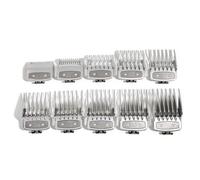 10PCS Hair Clipper Guards for Wahl Sterling 4 2015-2026 | durable comb bodies with rounded teeth and; guides hair toward the blade while; home haircuts, barber work, fades, blending