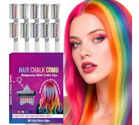 10PCS Hair Color Chalk Combs Washable Temporary Styling Tool for Creative Fun At Festivals Birthdays Festival Hair Chalk