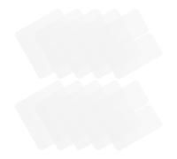 10pcs Hair Extension Glue Shield Spacers PVC Sheet for Salon Bonding | White Plastic Templates, Precise Placement around Roots, Reducing Direct Contact during Keratin Bond Installation