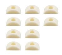 10pcs Half Moon Nuts, Mini Furniture Connective Nuts Spacer Washer Half Moon Hardware for Wardrobe, Bed Frame, Chair (M6 Nylon)
