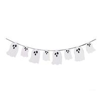 10Pcs Halloween Banner, Spooky Party Paper Hanging Decorations, For Haunted Houses Doorways Or Indoor Window Door