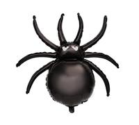 10pcs Halloween Black Spider Balloons, 33in Foil Mylar Large Spiders Balloon for Halloween Spooky Party Birthday Decoration Supplies