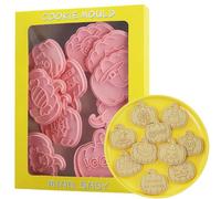 10Pcs Halloween Cookie Cutters, Pumpkin Shaped Cookie Cutters, Plastic Halloween Cookie Cutters Set, Halloween Biscuit Cutter for Baking Cookies and Halloween Decorations