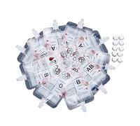 10Pcs Halloween Decorations Blood Bags For Drinks Reusable Drink Cups Containers Pouch Prop For Vampire Corpses Party Vampire Blood Pouch Props Halloween Party Supplies Decorations