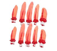 10PCS Halloween Fake Fingers Props, Realistic Severed Bloody Artificial Fingers for Halloween Decor, Haunted House, Scary Party Supplies, Horror Costume Accessories, Trick or Treat Pranks