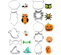 10pcs Halloween Season Stainless Steel Cookie Cutter Set