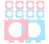 10pcs Hamster Cage Connection Board Connector | Plastic Interface Cover, Cross Compatible Design, Easy Feeding Access, Fits Many Cages and Gerbil Setups