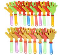 10Pcs Hand Clap Props Set Loud Sound Easy Grip Plastic Clapping Device for Sports Event Applause Fun for Sporting Events Party