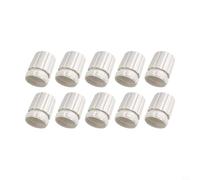 10Pcs Hand Wheel Switches For Underfloor Heating Manifold Accessories M30 X 1.5 Temperature Control Valve Covers For Radiator Systems For Heat Regulation And Secure Manual Adjustment White