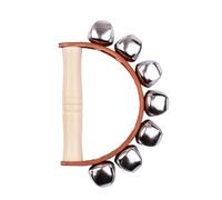 10pcs Handbell Hand Bells Jingle Wood Handle Musical Instrument Toy For Music Class For Kids(7 bells)