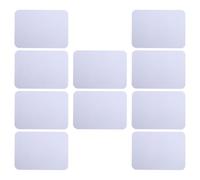 10pcs Handheld Writing Board PVC White Reusable for Students Teachers | Quick Wipe Clean, No Ghosting Marks, Flat Non-staining Surface, Special Pen Included, Friendly Use