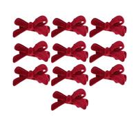 10pcs Handmade Velvets Hair Bows Durability Stylish Hairpin Exquisites Hairpin for Girls' Fashionable Hairstyles