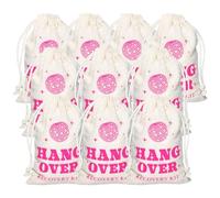 10pcs Hangover Kit Bag 10 * 15cm Bachelorette Hangover Bag Cotton Muslin, Drawstring Cuffs, Durable And Washable Suitable for Bridal Showers, Bachelorette Parties, Music Festival Travel