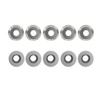 10pcs Hard Carbide Inserts Lathe Turning Blade, 30 Degree Wood Hollowing Tools Durability Round Cutters(16x3mm)