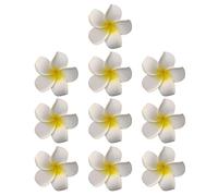 10pcs Hawaiian Hair Clips Plumeria Foam Flower Hair Bullet For Beach Party Wedding Hair Accessories 6 Sizes
