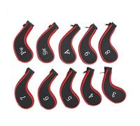10Pcs Head Headcover Set Mesh Fabric Iron Head Cover Wedges Cover With Big Number For Golfs Club Iron Headcover