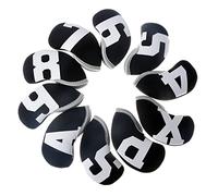 10Pcs Head Headcovers Set Neoprene Iron Head Covers Covers Set With Big Numbers For Club Putter Cover Iron Club Headcovers Neoprene Protectors
