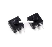 10PCS Headlamp Flashlight Head Light 213WD side switch 12x12mm DC 30V 1A 3pins Straight Feet Push Button Switch ON-OFF-ON IDGTTLDF(Gold)