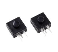 10PCS Headlamp Flashlight Head Light 213WD side switch 12x12mm DC 30V 1A 3pins Straight Feet Push Button Switch ON-OFF-ON(Black)