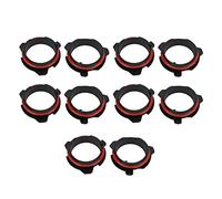 10Pcs Headlight Bulb Base Adapter, LED Headlight Bulb Holder, Resistant ABS Base for TK 125, Easy Plug and Play Installation with 12V IP68 Design