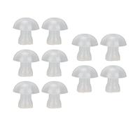 10Pcs Hearing Aid Ear Tips Soft Silicone Replacement Universal Domes Hearing Aid Ear Tips Hearing Aid Accessories for Hearing Aid Earplugs(s-white)