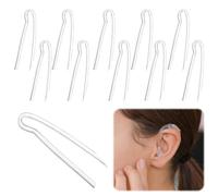 10pcs Hearing Aid Tubes, Lightweight Sturdy Hearing Aid Tubes NHS Suitable for Most Hearing Aids Tubes, Flexible Hearing Aid Tubing Replacement Transmitting Clear Sound(3.1 * 2.0mm)