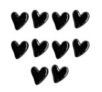 10PCS Heart Fridge Magnet Set Vintage Colourful Magnetic Clips for Photo Display Message Board & Whiteboard Decorative Heart Shaped Magnets for Home Office Classroom 10-Pack (Black)