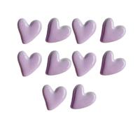 10PCS Heart Fridge Magnet Set Vintage Colourful Magnetic Clips for Photo Display Message Board & Whiteboard Decorative Heart Shaped Magnets for Home Office Classroom 10-Pack (Violet)