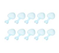 10pcs Heart Shape Hamster Food Scoop Plastic Blue | Easy to Hold Pet Grain, Easy to Clean and Maintain, Household Use for Reptile and Pet Owner