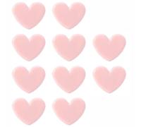 10Pcs Heart Shaped Binder Clips, Mini Decorative Paper Clips Plastic Paperclips for Coffee Office Photo Picture Pages Holder