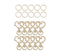 10pcs Heart-Shaped Rotary Lobster Clasp with Rings for Keychain Jewelry Supplies Zincs Alloy Keyring Accessories Zinc Alloy Heart Keychain