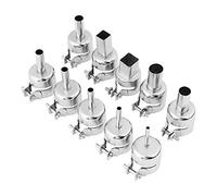 10pcs Heat Gun Nozzle Kit for Hot Air Soldering Station, 3-12mm BGA Nozzles Reflow Tools, Replacement Tips for Solder Repair and PCB Rework