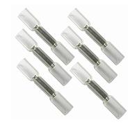 10pcs Heat Shrink Butt Connectors - Tinned Copper Electrical Splice Terminals for AWG 26-10 Wire(Clear)