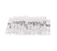 10PCS Heat Shrink Electrical Wire Butt Connectors - Marine Solder Seal Sleeve Splice Terminals(White)