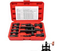 10PCS Heavy Duty Blind Hole Bearing Puller Tool Set, Internal Bearing Remover Kit with Slide Hammer, Blind Hole Collet Bearing Race and Seal Puller Extractor Kit with Case, Wheel Bearing Removal Kit
