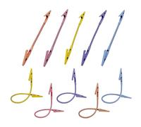 10Pcs Heavy Duty Double Ended Metal Clips 360 Rotating Document Photo Holders for School Supplies Double Head Metal Binder Clips