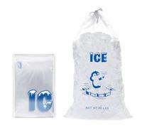 10PCS Heavy Duty Ice Bags with Drawstring,Clear Plastic Ice Bag Can Withstand 20 Pounds,Ice Cube Bags Reusable & Freezer Safe,Empty Ice Cube Tray Storage Ba/gs for Ice Machine,Ice B/ags for Ice Cubes
