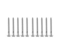 10Pcs Heavy Duty Lag Bolts, 304 Stainless Steel Self-Tapping Bolts Coach Screws for TV Bracket Decking (5/16 * 2-1/2)