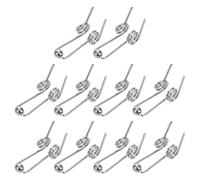 10pcs Heavy Duty Metal Torsion Spring for Curling Iron Rod Styling | Replacement Accessory, Easy Installation for Home Grooming, Silver Finish, High Temperature Resistance