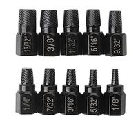 10pcs Heavy-Duty Screw Extractor Set Screw and Bolt Extractor Set for Screws, Bolts, Studs, Fittings, Multi-Spline Extractor